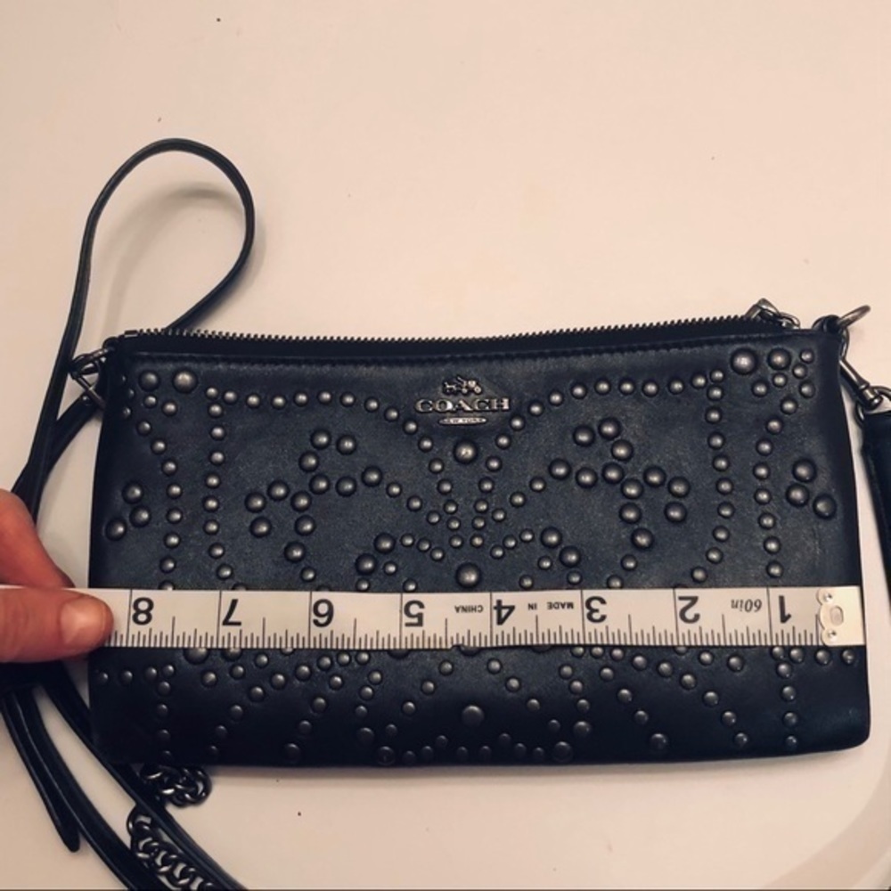 Coach studded metallic leather crossbody - Picture 3 of 11